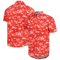 Men's Reyn Spooner Scarlet San Francisco 49ers Throwback Kekai Print Button-Up Shirt