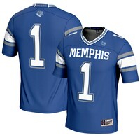 Youth GameDay Greats #1 Royal Memphis Tigers Endzone Football Jersey