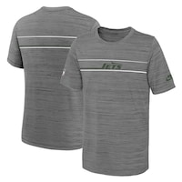 Youth Nike Heather Gray New York Jets Throwback Performance T-Shirt
