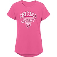 Girls Youth Pink Chicago Bears Playtime Dolman T-Shirt