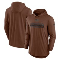 Men's Nike  Brown Washington Commanders 2023 Salute To Service Lightweight Long Sleeve Hoodie T-Shirt
