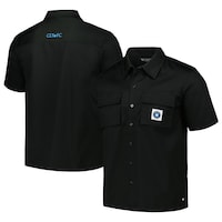 Men's The Wild Collective Black Charlotte FC Utility Button-Up Shirt