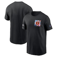 Men's Nike  Black Cincinnati Bengals 2023 NFL Crucial Catch Sideline Tri-Blend T-Shirt