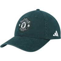 Men's adidas Hunter Green Manchester United Dad Adjustable Hat