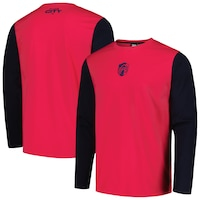 Men's Red St. Louis City SC Colorblock Heavy Long Sleeve T-Shirt