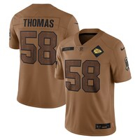 Men's Nike Derrick Thomas Brown Kansas City Chiefs 2023 Salute To Service Retired Player Limited Jersey