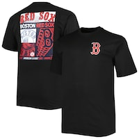 Men's Black Boston Red Sox Two-Sided T-Shirt
