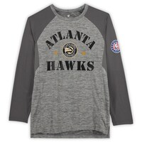 Atlanta Hawks John Collins Player-Worn Gray "Hoops For Troops" Long Sleeve Shirt from the 2022-23 NBA Season - Size XL