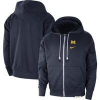 Men's Nike Navy Michigan Wolverines Standard Issue Player Performance Full-Zip Hoodie