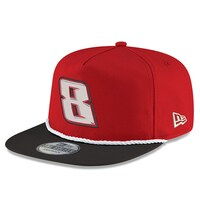 Men's New Era Scarlet/Black Kyle Busch Golfer Snapback Adjustable Hat