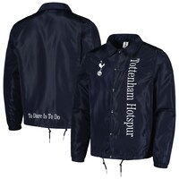 Men's Navy Tottenham Hotspur Coaches Full-Snap Jacket