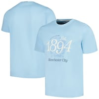 Men's Sky Blue Manchester City Established Relaxed Fit T-Shirt