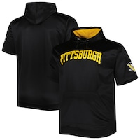 Men's Black Pittsburgh Penguins Big & Tall Logo Short Sleeve Hoodie