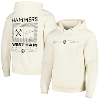 Men's West Ham United Cream Fashion Pullover Hoodie