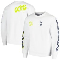 Men's White Tottenham Hotspur Graffiti Pullover Sweatshirt