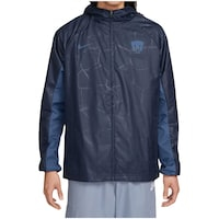 Men's Nike Navy Pumas AWF Raglan Full-Zip Hoodie Jacket