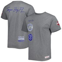 Men's Mitchell & Ness Heather Gray Tampa Bay Lightning City Collection T-Shirt