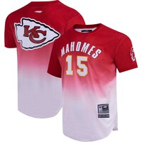 Men's Pro Standard Patrick Mahomes Red Kansas City Chiefs Player Name & Number Ombre Mesh T-Shirt