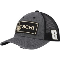 Men's Richard Childress Racing Team Collection Gray/Black Kyle Busch Vintage Patch Snapback Hat
