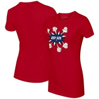 Women's Tiny Turnip Red Boston Red Sox Baseball Pow T-Shirt