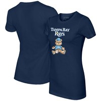Women's Tiny Turnip Navy Tampa Bay Rays Teddy Boy T-Shirt