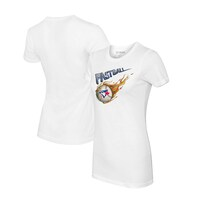 Women's Tiny Turnip White Toronto Blue Jays Fastball T-Shirt