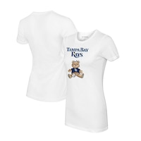 Women's Tiny Turnip White Tampa Bay Rays Girl Teddy T-Shirt