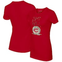 Women's Tiny Turnip Red Cincinnati Reds Spit Ball T-Shirt