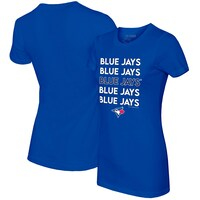 Women's Tiny Turnip Royal Toronto Blue Jays Stacked T-Shirt