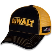Men's Joe Gibbs Racing Team Collection Black/Gold Christopher Bell Team Sponsor Adjustable Hat