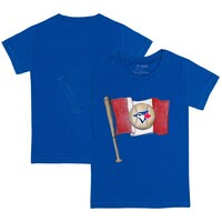 Infant Tiny Turnip Royal Toronto Blue Jays Baseball Flag T-Shirt