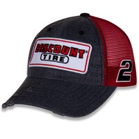Men's Team Penske Black Austin Cindric Retro Patch Snapback Adjustable Hat