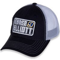 Women's Hendrick Motorsports Team Collection Black/White Chase Elliott Name & Number Patch Adjustable Hat