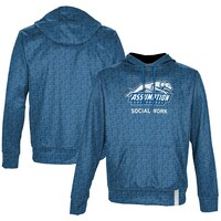 Youth ProSphere Blue Assumption Greyhounds Social Work Pullover Hoodie