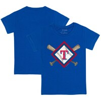 Infant Tiny Turnip Royal Texas Rangers Diamond Cross Bats T-Shirt