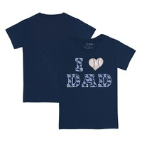 Infant Tiny Turnip Navy Tampa Bay Rays I Love Dad T-Shirt