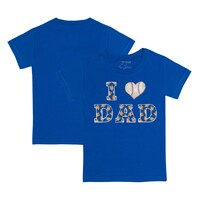 Infant Tiny Turnip Royal New York Mets I Love Dad T-Shirt