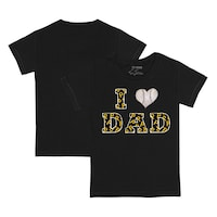 Infant Tiny Turnip Black Pittsburgh Pirates I Love Dad T-Shirt