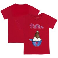Infant Tiny Turnip Red Philadelphia Phillies Sundae Helmet T-Shirt