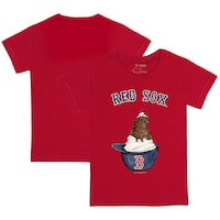 Infant Tiny Turnip Red Boston Red Sox Sundae Helmet T-Shirt