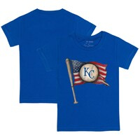 Toddler Tiny Turnip Royal Kansas City Royals Baseball Flag T-Shirt