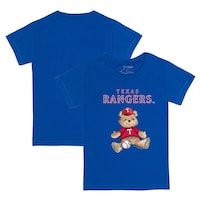 Toddler Tiny Turnip Royal Texas Rangers Teddy Boy T-Shirt