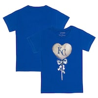 Toddler Tiny Turnip Royal Kansas City Royals Heart Lolly T-Shirt