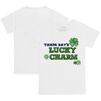 Toddler Tiny Turnip White Tampa Bay Rays Lucky Charm T-Shirt