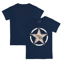 Toddler Tiny Turnip Navy Tampa Bay Rays Military Star T-Shirt