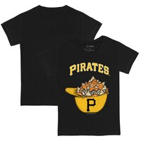 Toddler Tiny Turnip Black Pittsburgh Pirates Nacho Helmet T-Shirt