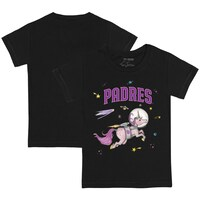 Toddler Tiny Turnip Black San Diego Padres Space Unicorn T-Shirt