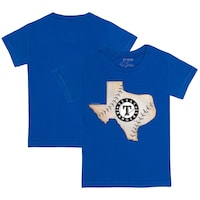Toddler Tiny Turnip Royal Texas Rangers State Outline T-Shirt