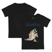 Toddler Tiny Turnip Black Miami Marlins Stega T-Shirt