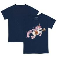 Toddler Tiny Turnip Navy Detroit Tigers Unicorn T-Shirt